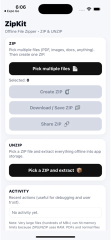ZipKit: Offline File Zipper Screenshot 1 of 7