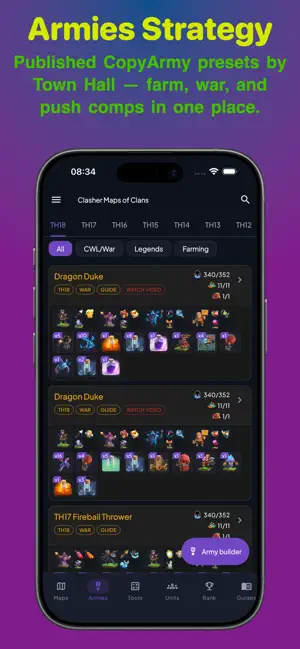 Clasher Maps of Clans screenshot 1