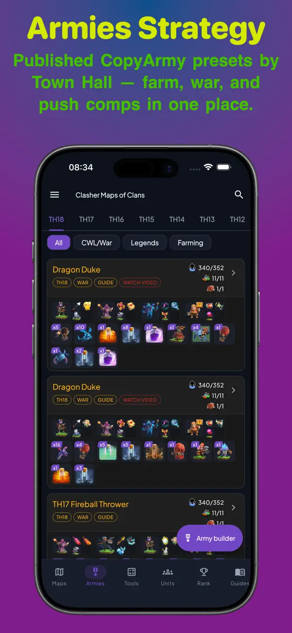 Screenshot #1 pour Clash of Maps
