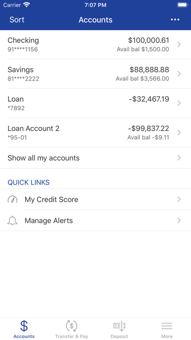 Healthcare Financial FCU Screenshot