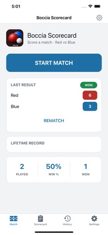 Boccia Scorecard Screenshot 1 of 5
