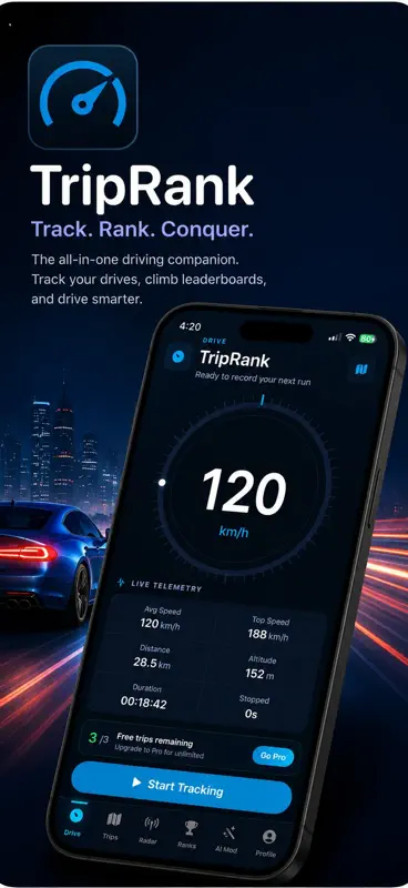 TripRank: GPS Speedometer screenshot 1 of 10
