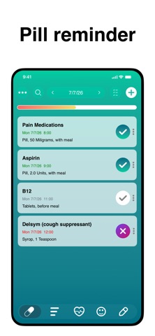 Pill Reminder: Meds iPhone screenshot 1