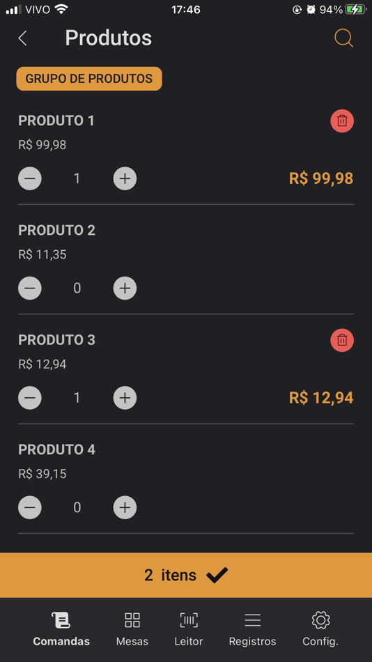 #5. Comandas - BeerSales (iOS) Podle: e-Get Desenvolvimento de Sistemas