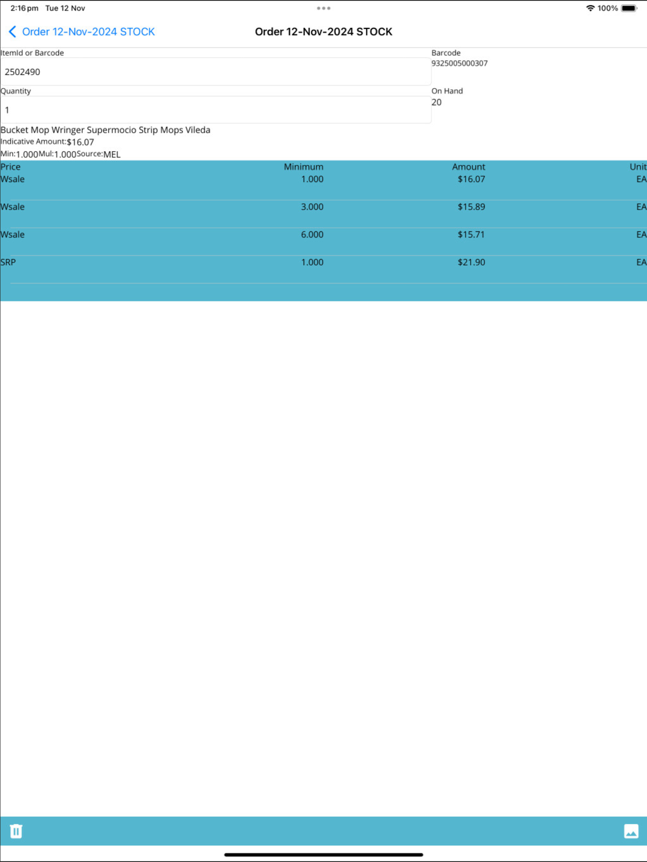 Store Order App