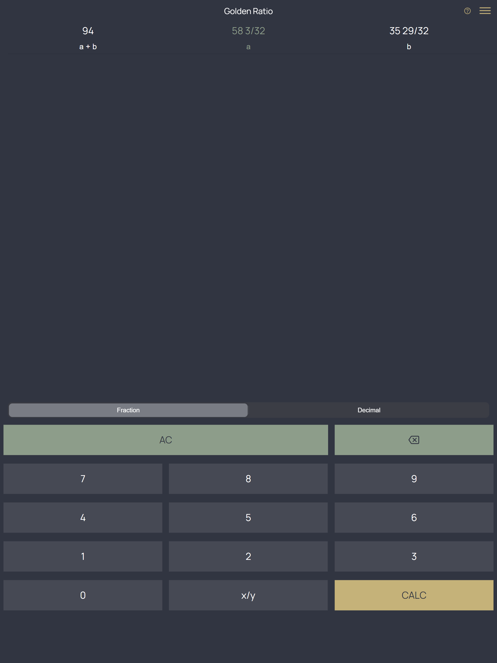 Easy Golden Ratio Calculator screenshot 5