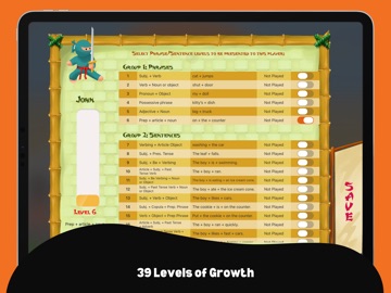 Sentence Ninja iPad screenshot