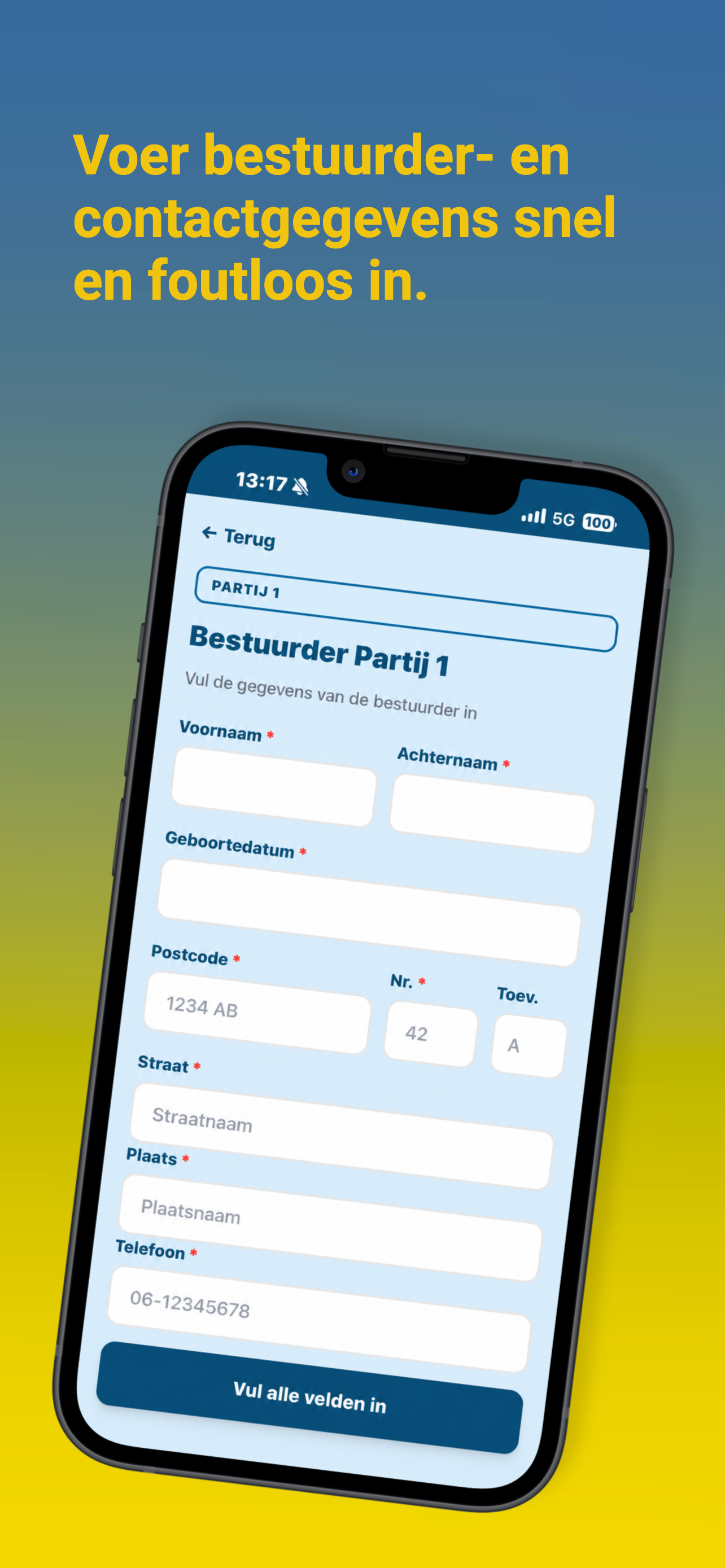 Schadeformulier App