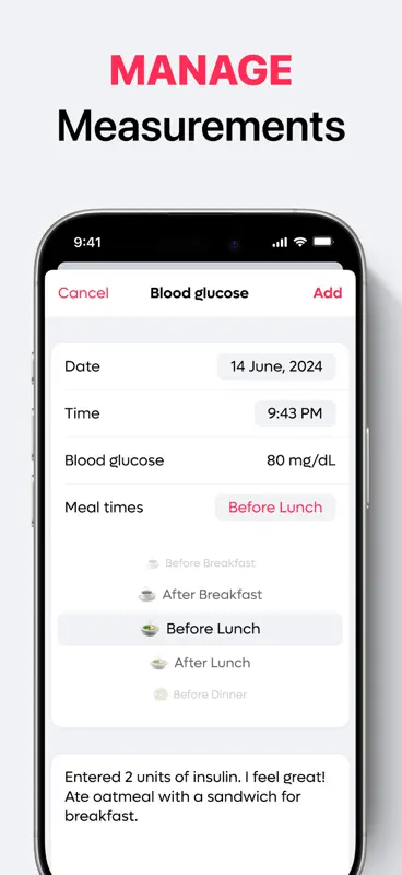 Blood Sugar & Diabetes Monitor screenshot 5 of 5