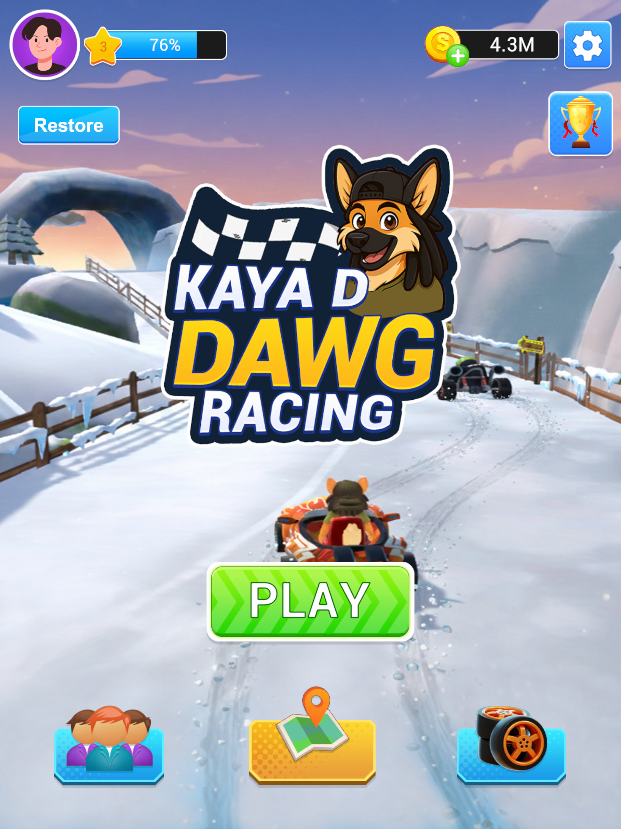 Kaya D. Dawg Car Racing