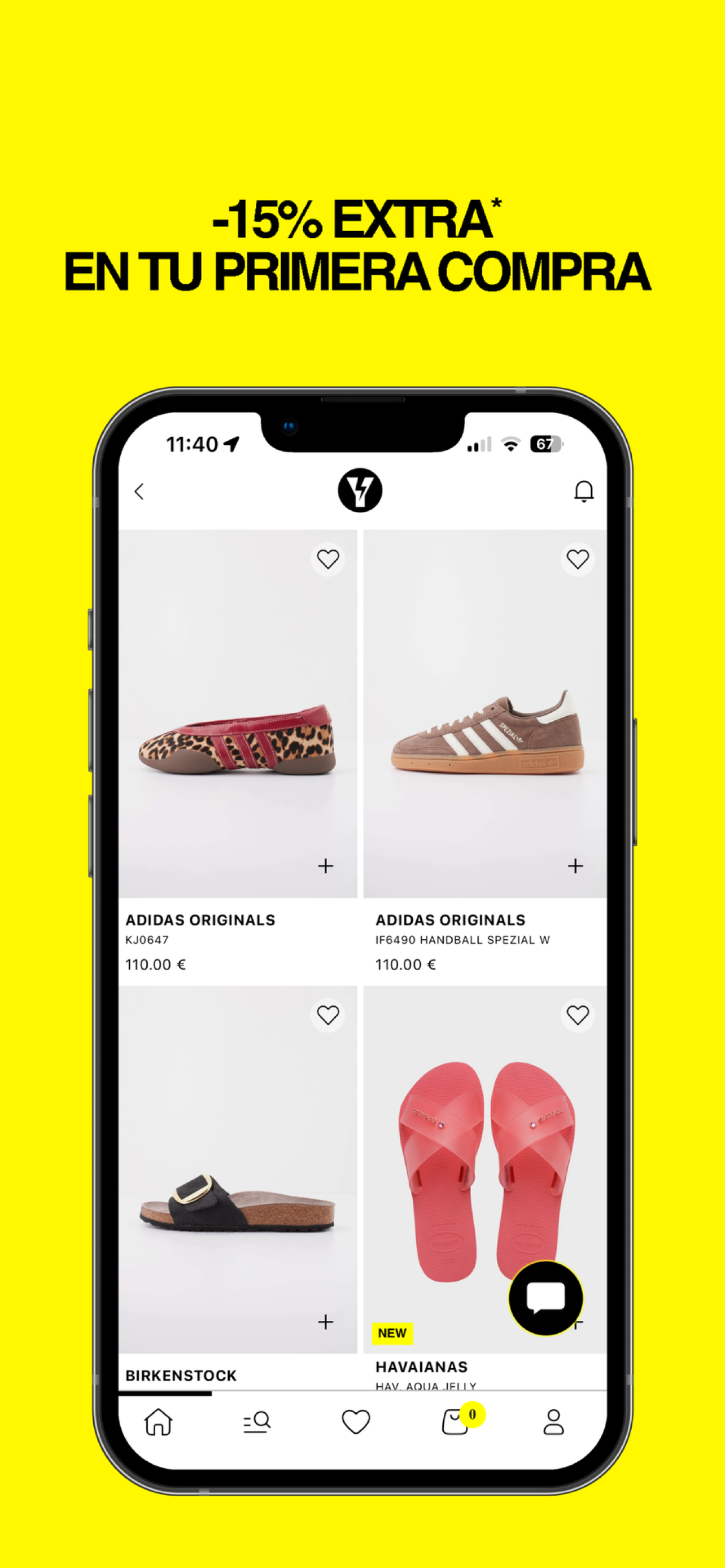 Yellow: Moda y calzado online screenshot 2