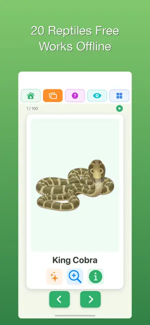 100 Reptiles - Reptile Atlas screenshot 2