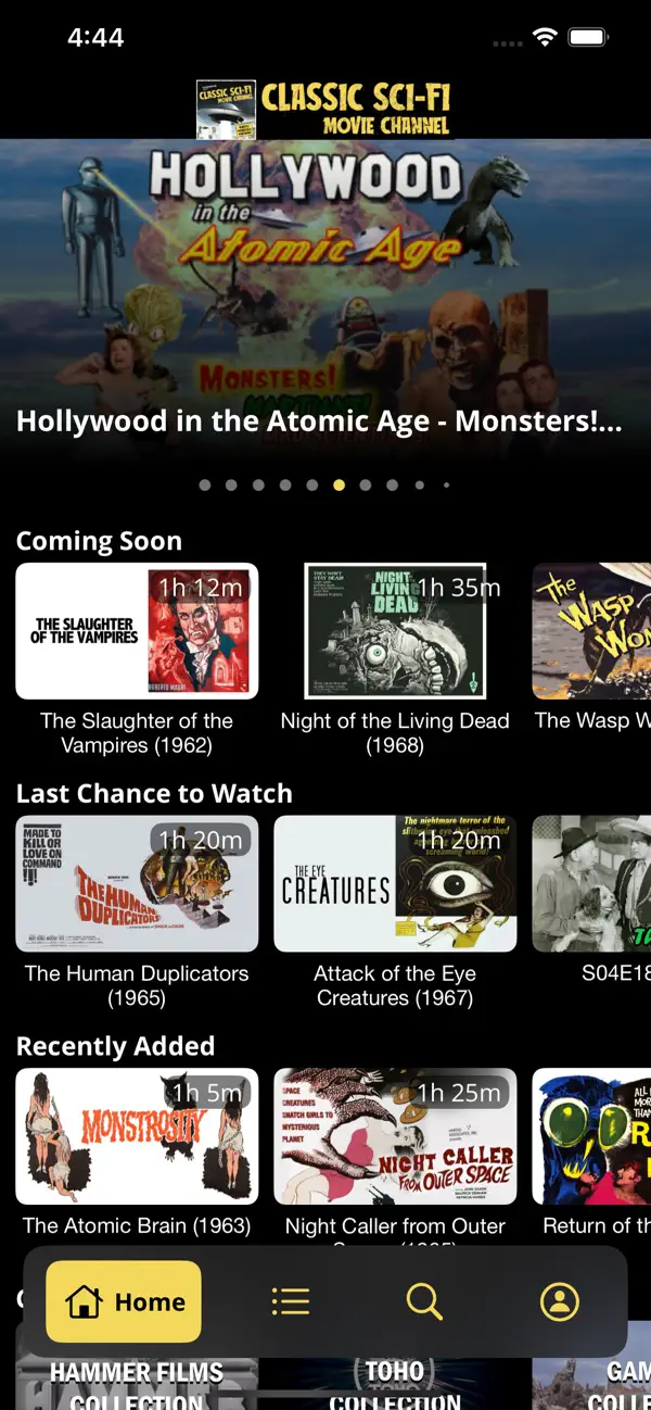 Screenshot #1 pour Classic Sci-fi Movie Channel