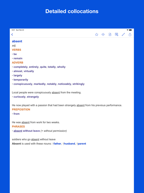 Screenshot #5 pour Dictionary of Collocations