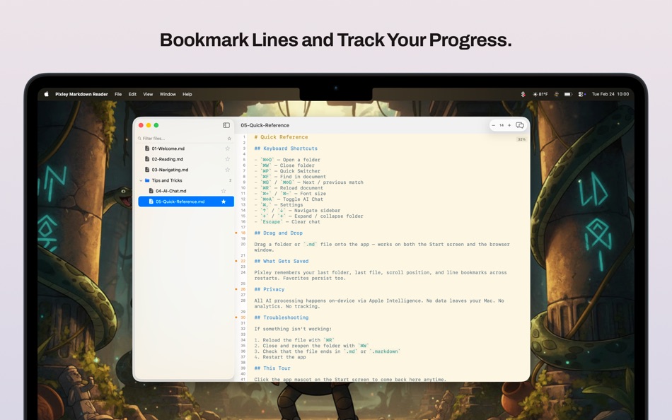 #4. Pixley Markdown Reader (macOS) โดย: Jose Duarte
