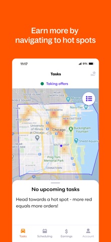 Grubhub for Drivers iPhone screenshot