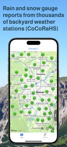 Weather Station Map iPhone screenshot