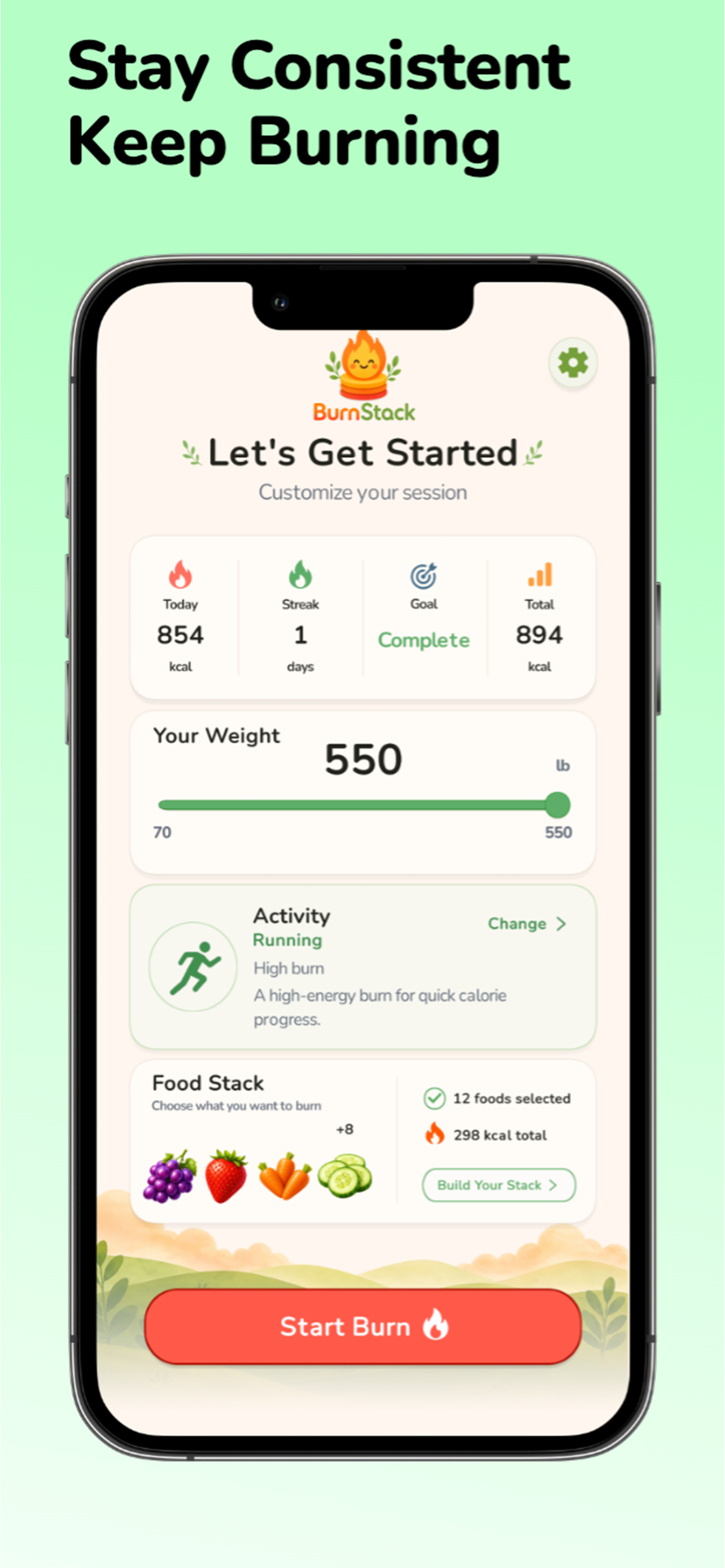 BurnStack - Calorie Burner App screenshot 8