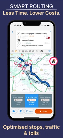 NaviTruck GPS Truck & Caravan iPhone screenshot 3