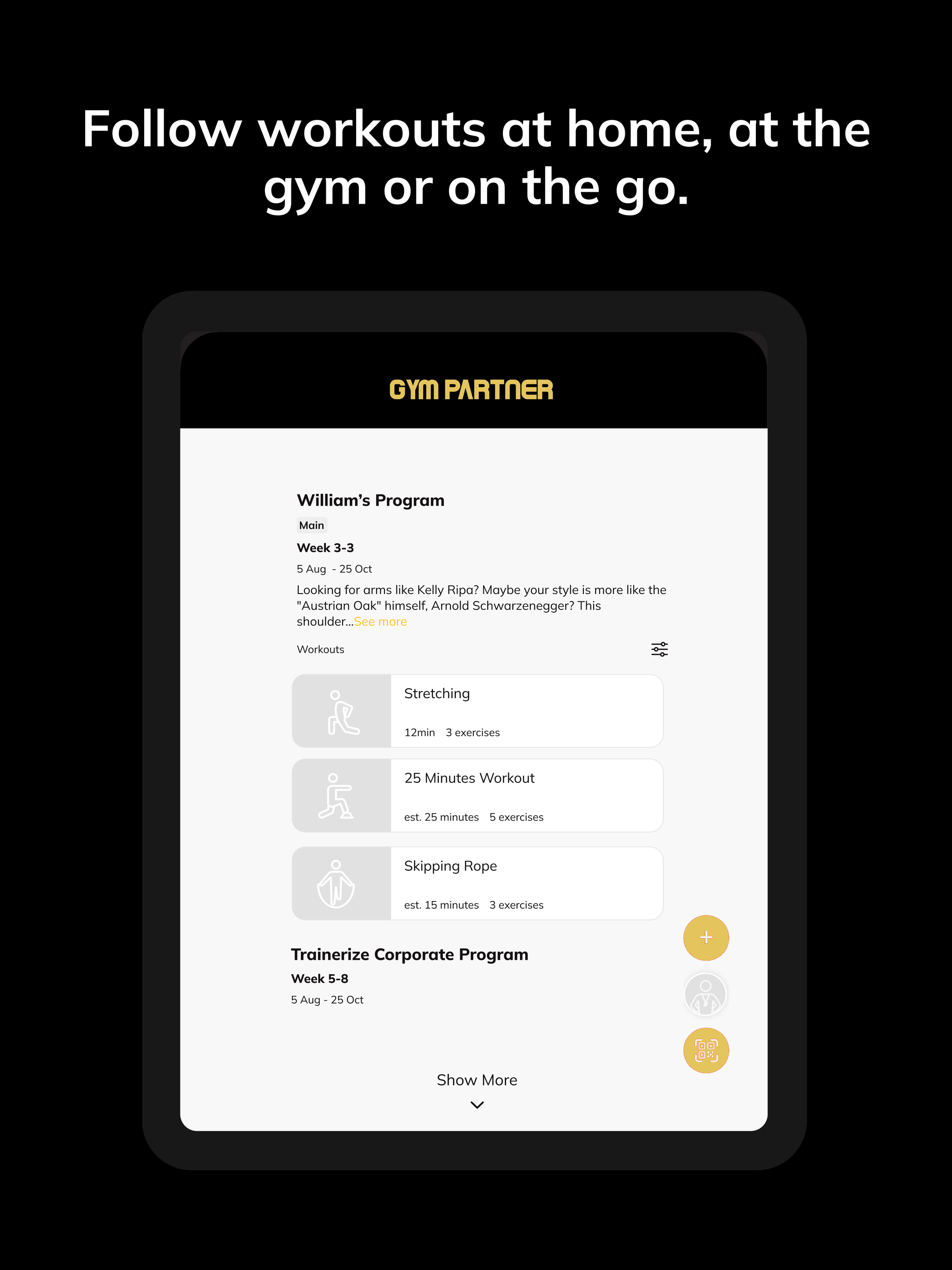 Gym Partner: Training