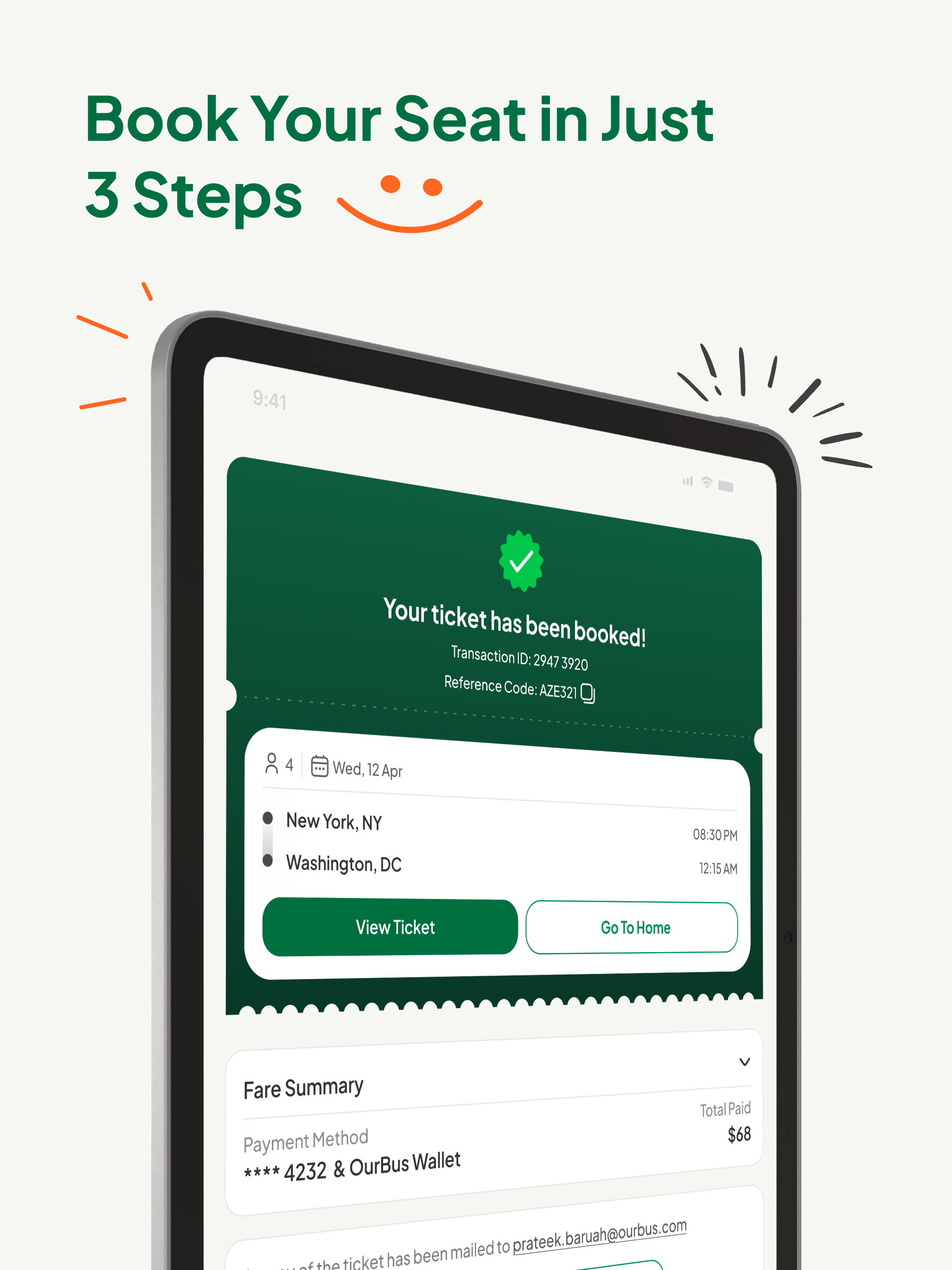 Ride with OurBus App screenshot 9