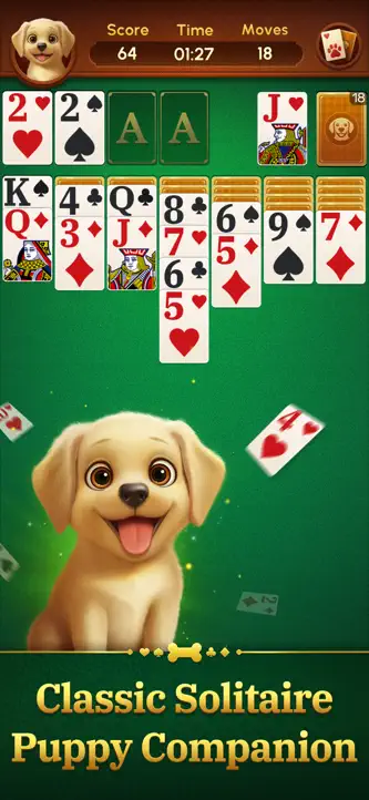 Lab Solitaire: Puppy Pals screenshot 1