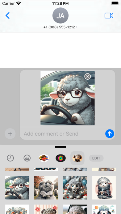 Funny Sheep stickers pack Screenshot