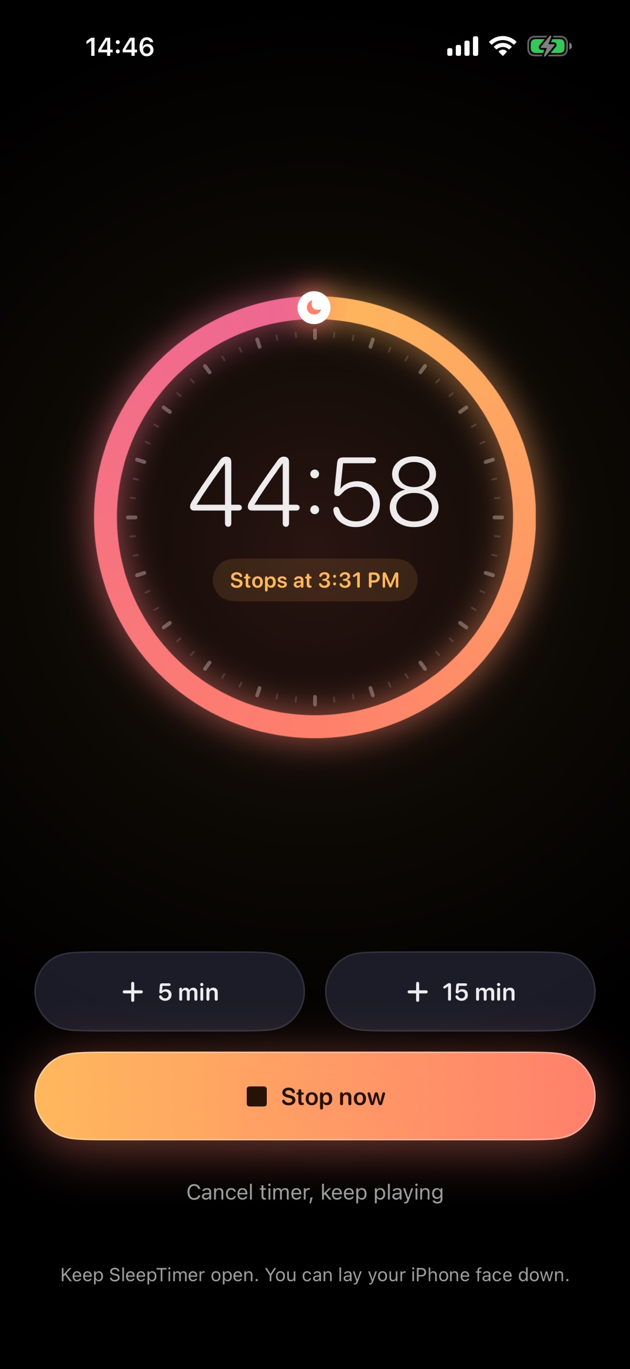 Screenshot 2 of SleepTimer.eu: Stops Any App