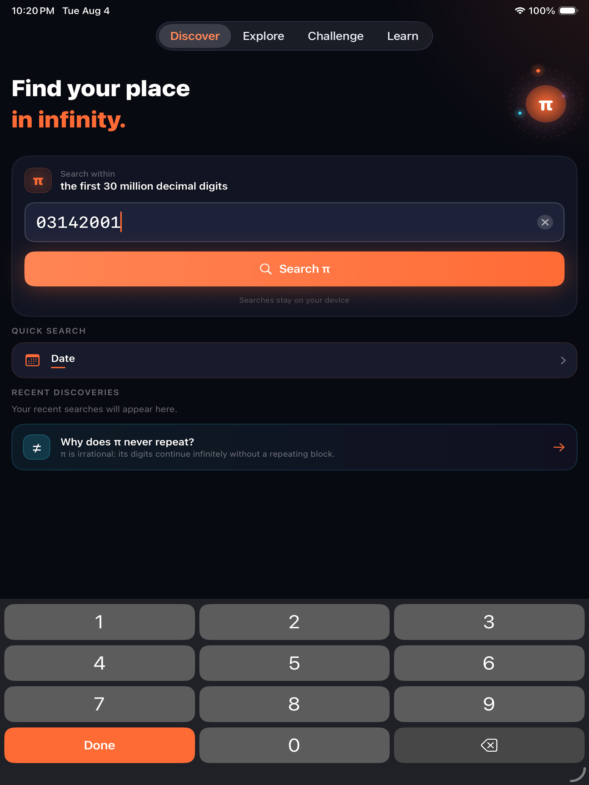 PiAtlas - Explore Pi Digits screenshot 7