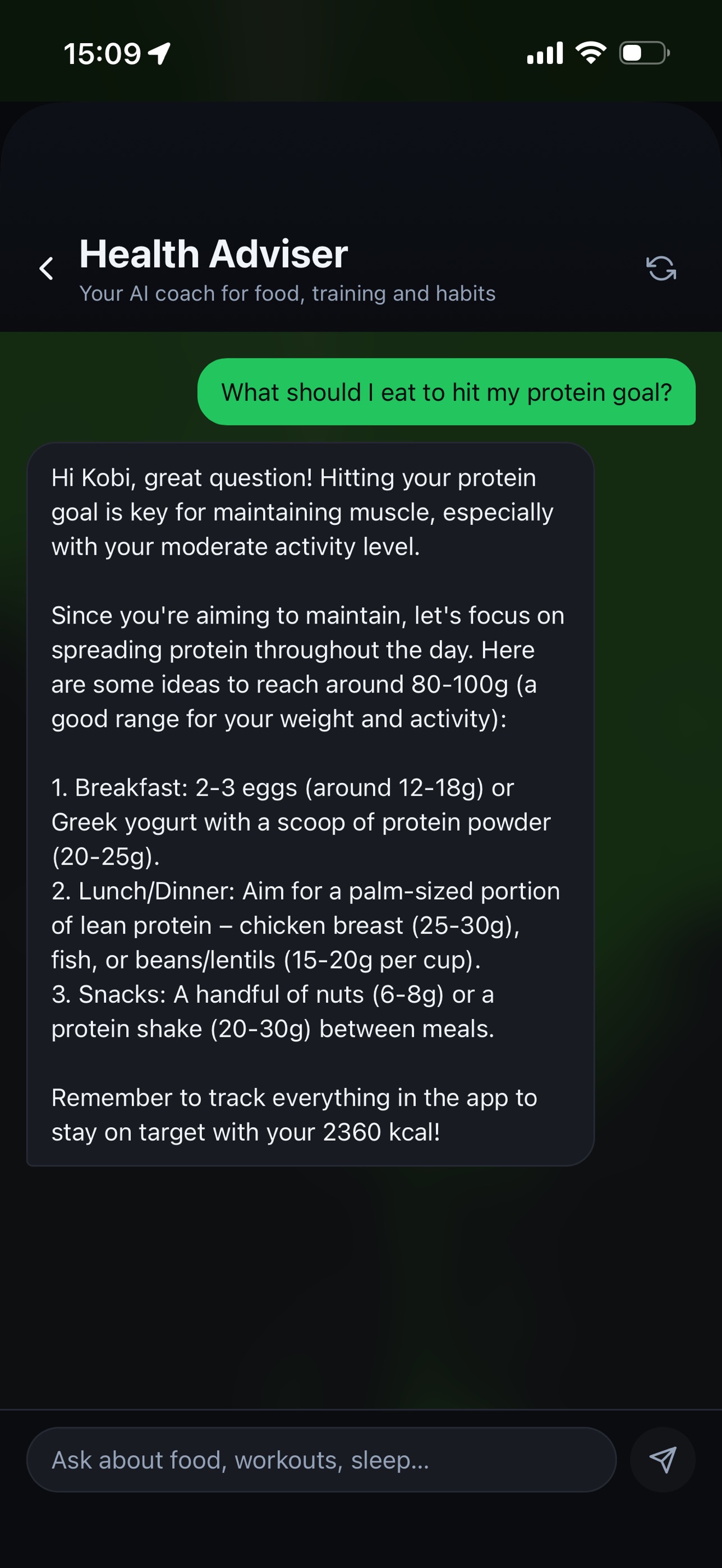 Screenshot 2 of SlimFit (0b8bff)