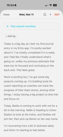 Echo: Voice Journal Screenshot 5 of 5