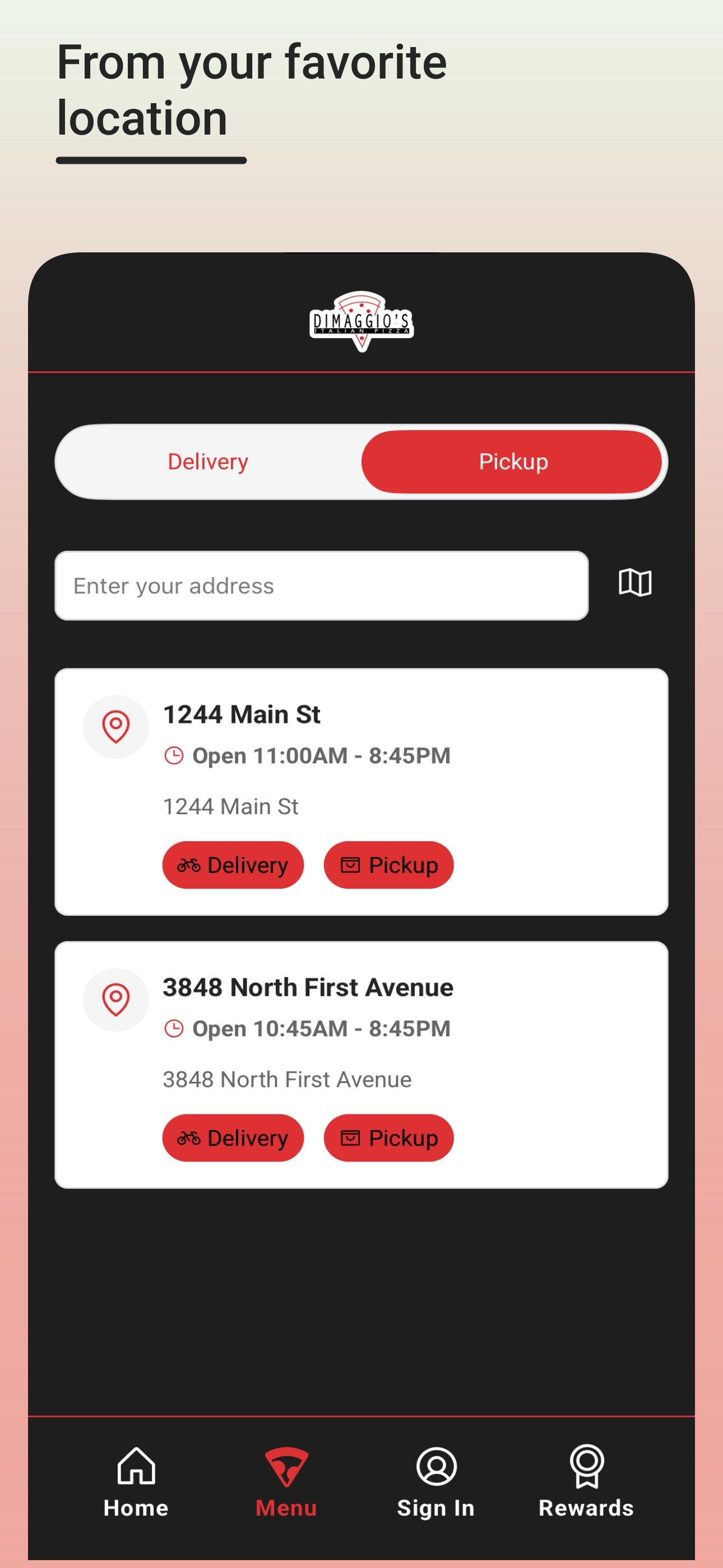 DiMaggio's Italian Pizza screenshot 3