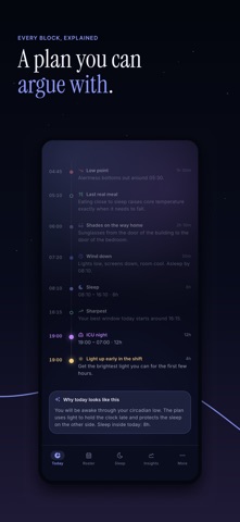 Nocturne: Shift Work Sleep iPhone screenshot