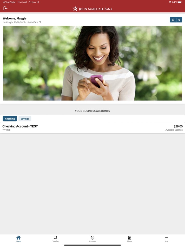 #2. JMB Business Mobile (iOS) 由: John Marshall Bank