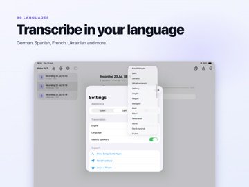 Voice to Text: Offline AI Note iPad screenshot