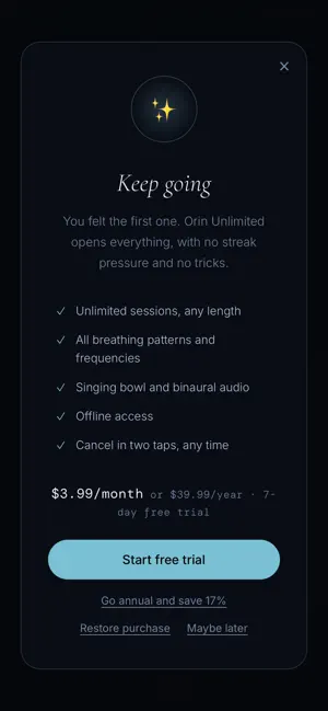 Orin: Breathe & Binaural screenshot 2