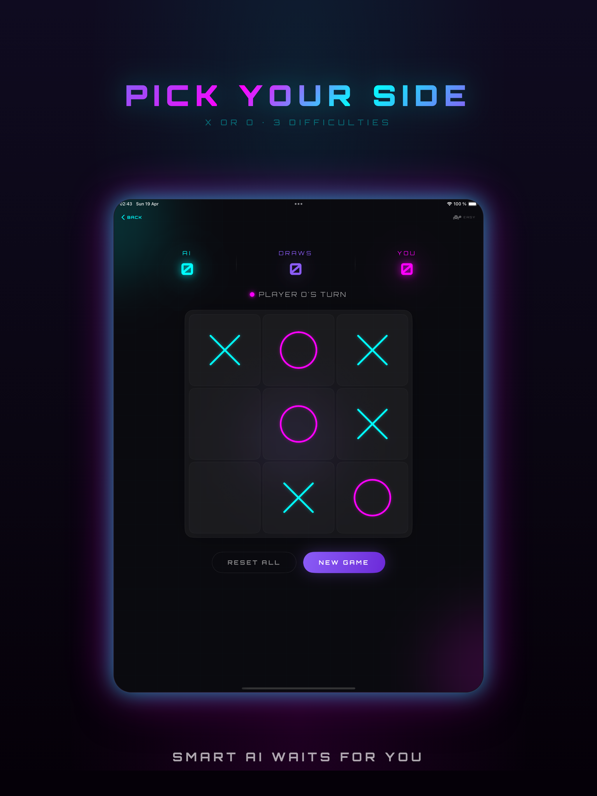 Noughts and Crosses: Neon XO