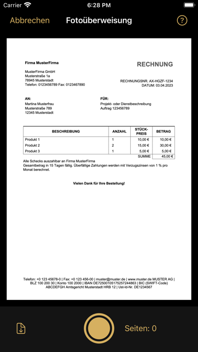 Degussa Bank Banking+Brokerage Screenshot
