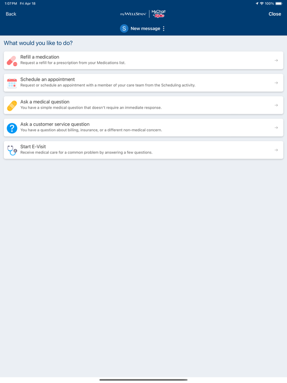 WellSpan iPad screenshot 4 - Medical app