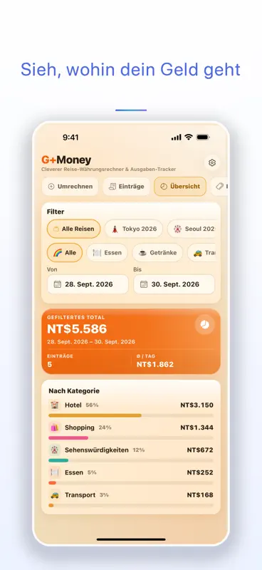 G+Money: Ausgaben und Budget screenshot 2 of 3