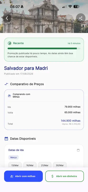 VoosHub - Promoções de Voos screenshot 2 of 3