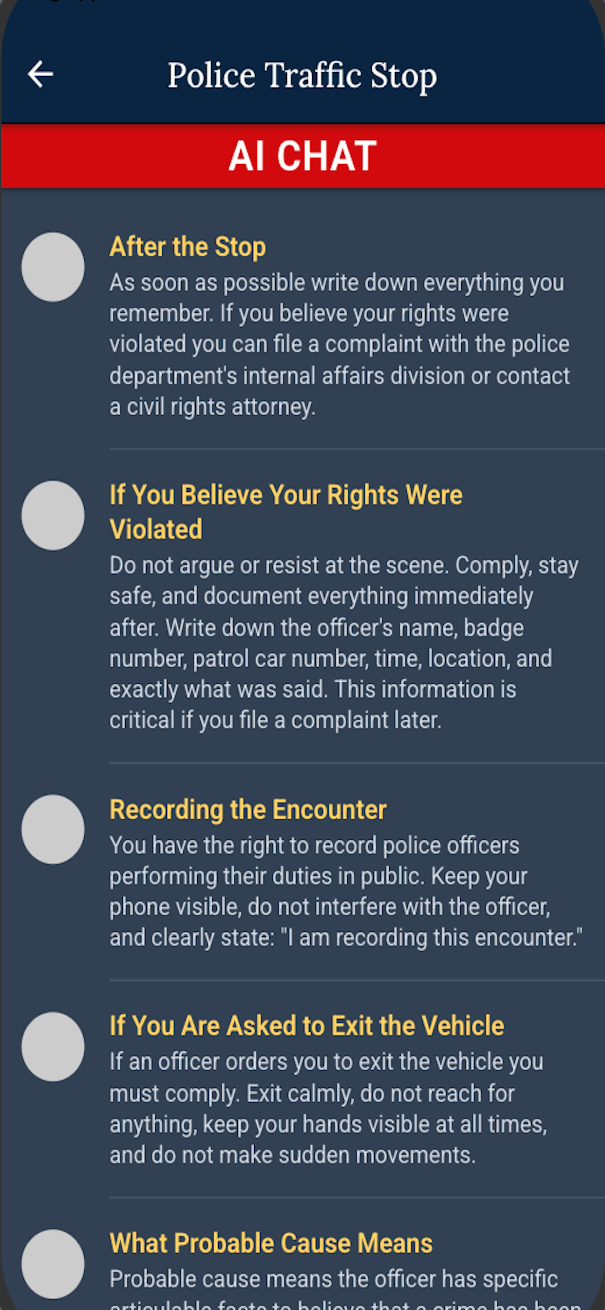 Police Encounters
