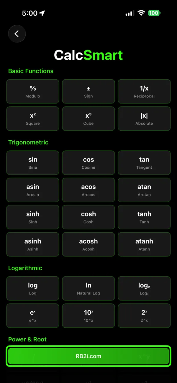 #4. CalcSmart (iOS) โดย: Malachi Brown