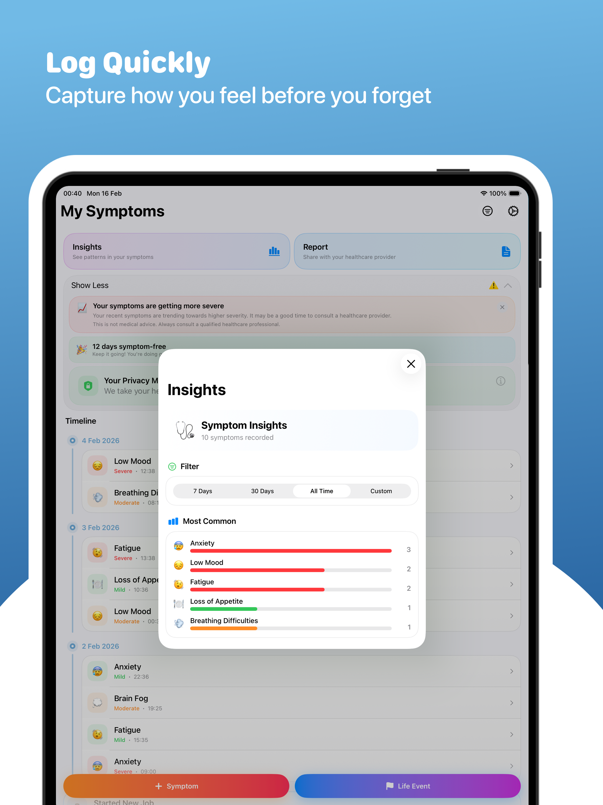 Symptom Tracker: My Health screenshot 6