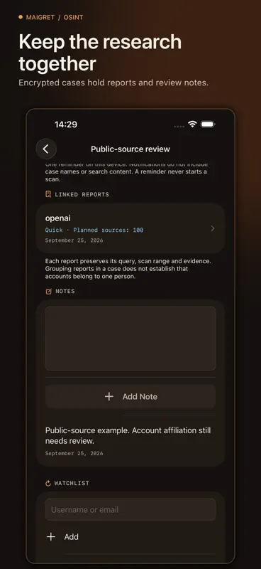 Maigret: OSINT Username Finder screenshot 4 of 6