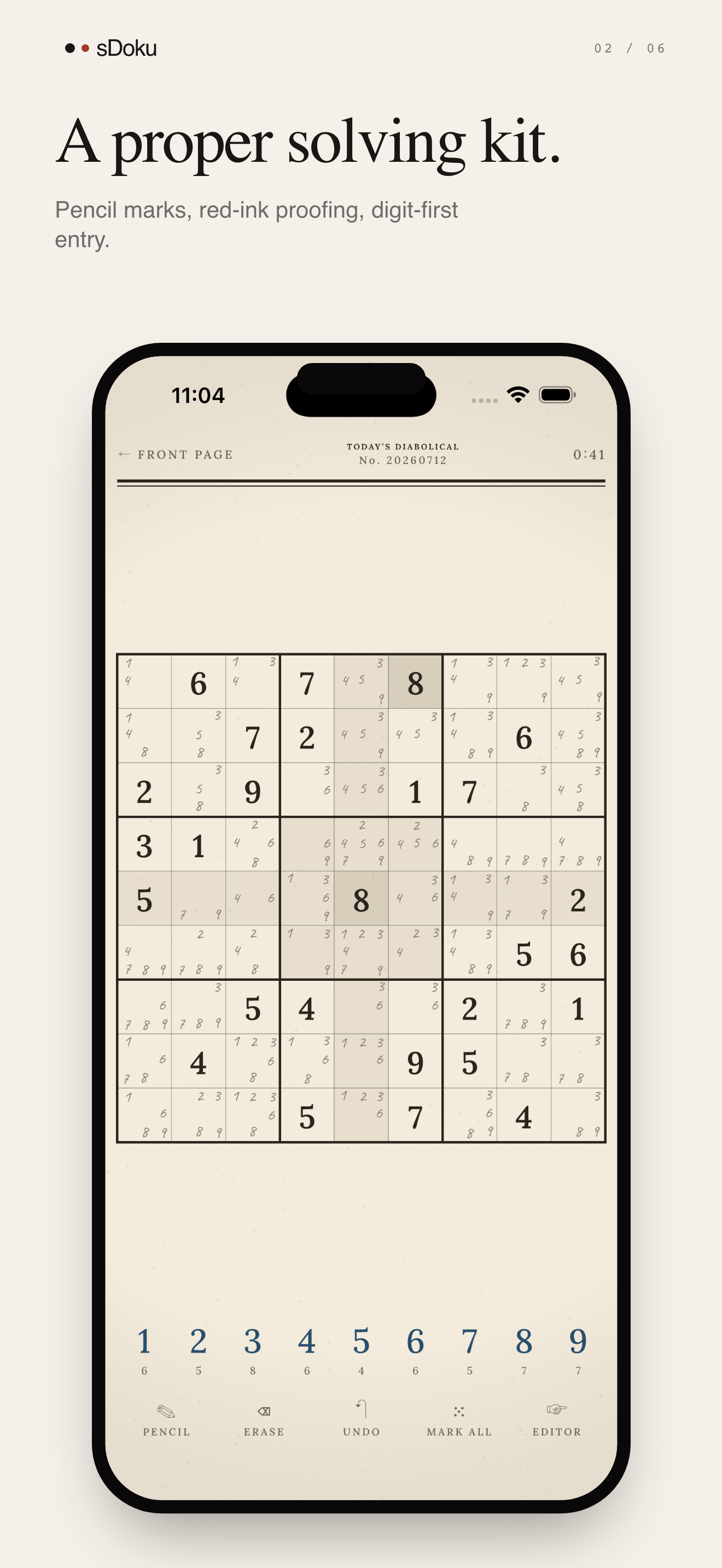 sDoku: The Sudoku Broadsheet screenshot 2