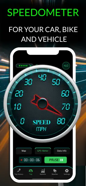 GPS Speedometer: Mph Tracker. screenshot 1