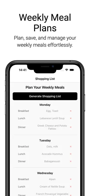 One Healthy Habit Meal Planner screenshot 3