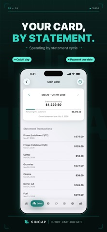 Sincap: Bills & Installments Screenshot 5 of 9
