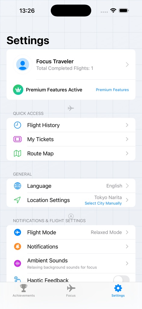Flight Focus - Productivity App | MWM